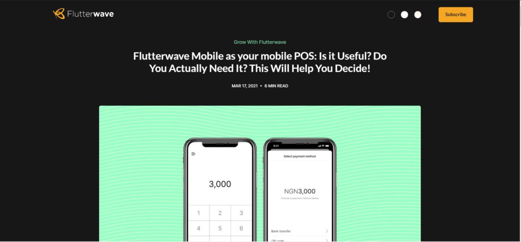 Flutterwave POS 