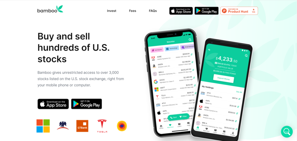 Bamboo Investment app